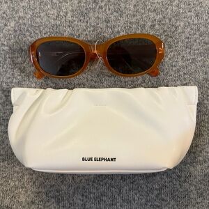 Blue Elephant Garden Pumpkin Sunglasses